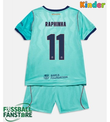 Barcelona Raphinha Belloli #11 Replik 3rd trikot Kinder 2026-27 Kurzarm (+ Kurze Hosen)